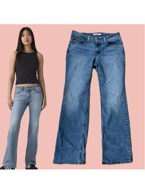 Levi’s Superlow Boot Cut Jeans Size 30 Y2K Low Rise Medium Wash Denim